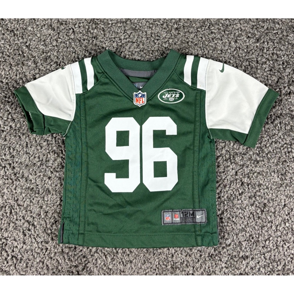 Nike New York Jets Muhammad Wilkerson 96 Jersey Infant 12M Green White NFL